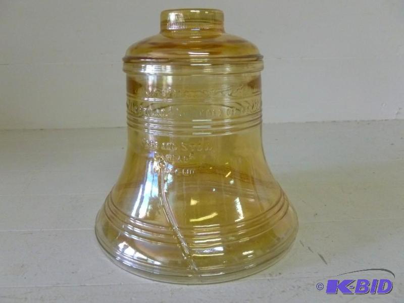 lot 91 image: Large Liberty Bell Carnival Glass c...