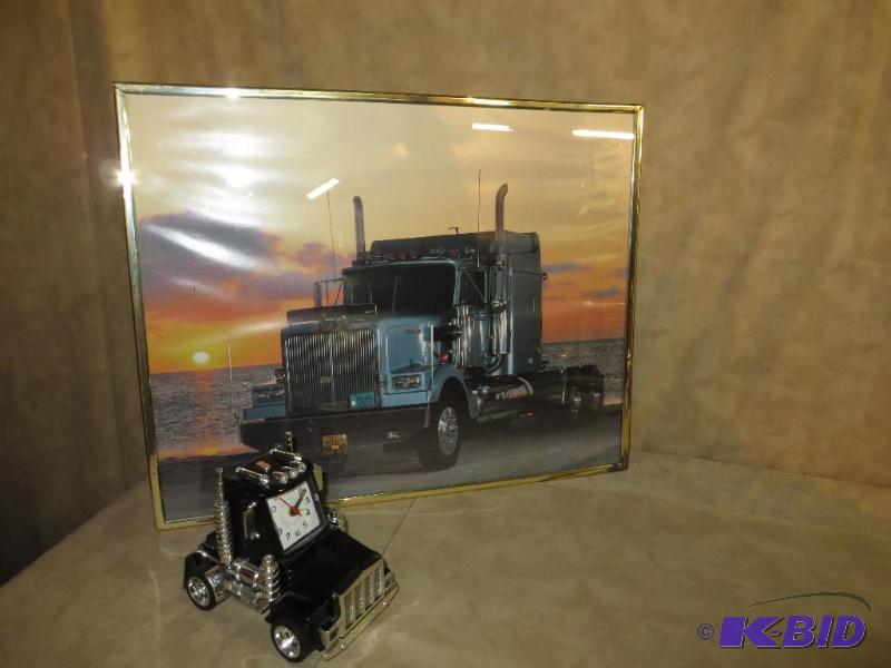 Big Rig alarm clock and a picture o...