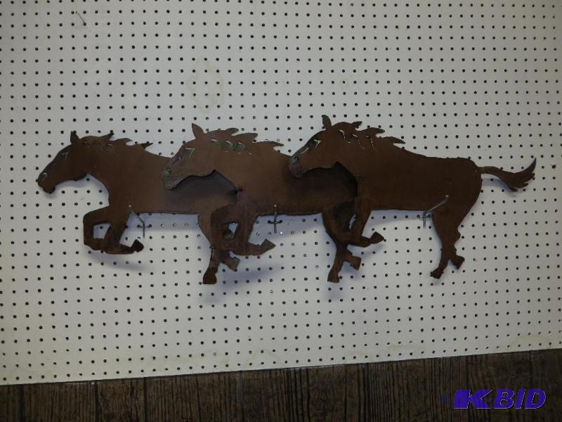 These are stunning CUT METAL HORSES...