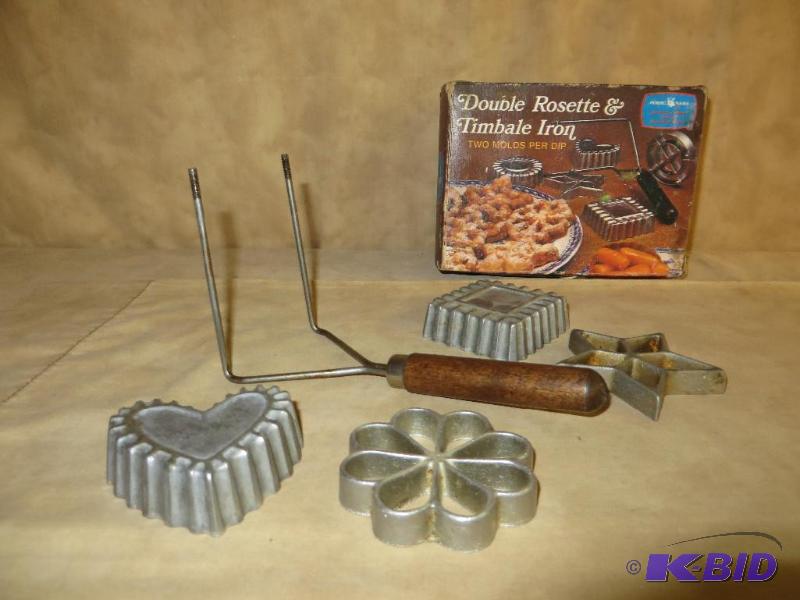 VINTAGE DOUBLE ROSETTE and TIMBALE ...