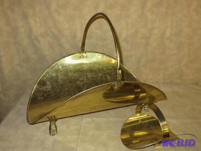 BRASS LOG HOLDER and a MINI LOG HOL...