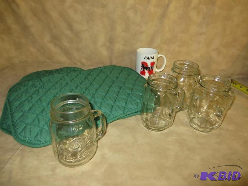 3 JAR MUGS -- AND ONE &quotBALL JA...