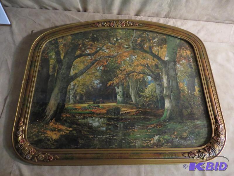 ARCHED TOP GESSO FRAME with beautif...