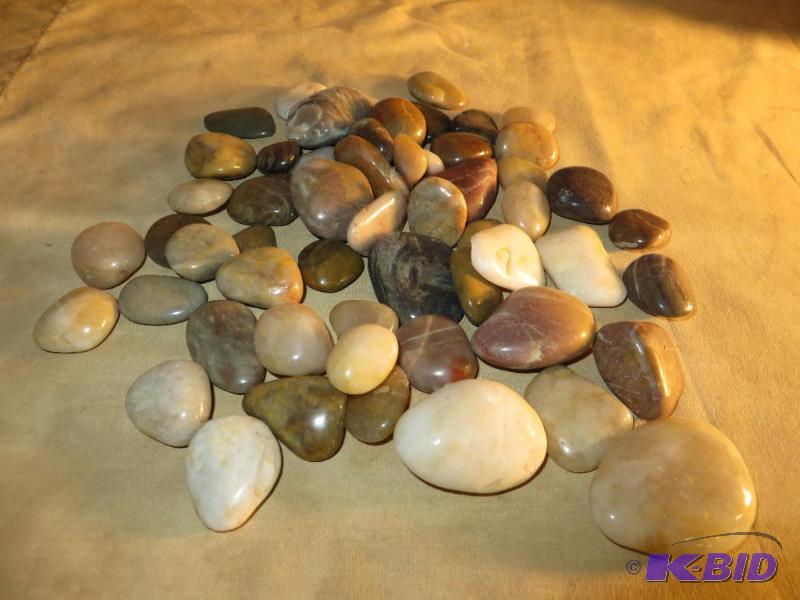 Group of polished stones....