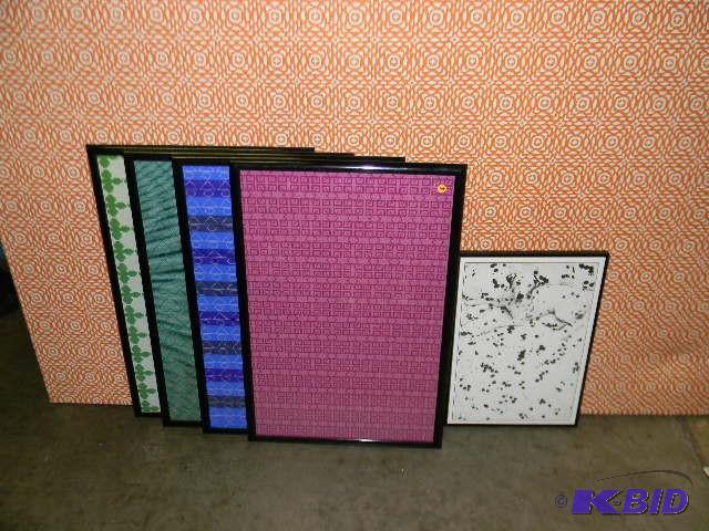 Five pictures - four with patterns ...
