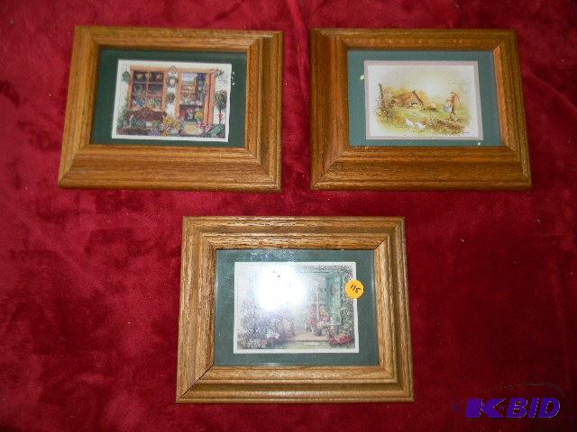 Lot of 3 framed pictures...