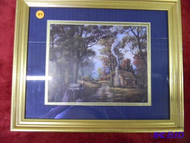 Framed cabin picture...