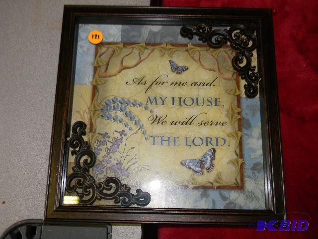 Lot of 7 framed wall decor...