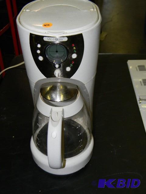 Mr. coffee white and silver coffee ...