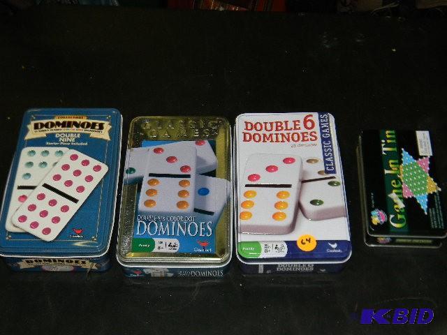 Lot of 4 games - 3 domino sets and ...