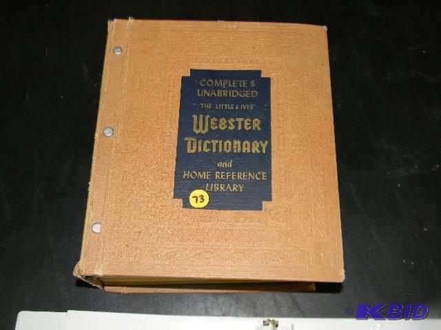 Webster Dictionary 1962 first print...
