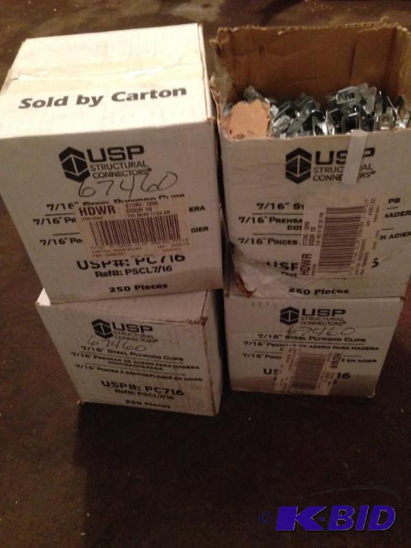 lot 8 image: USP - 716" Steel plywood clip...