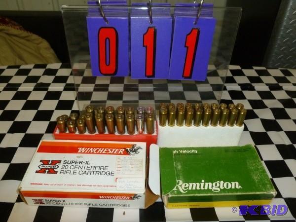 Partial box of 458 win mag and 30-0...