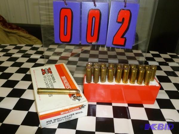 Box of winchester 458 win mag 510 g...