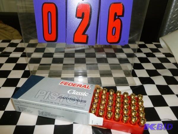Box of federal 10 mm auto ammo. 50 ...