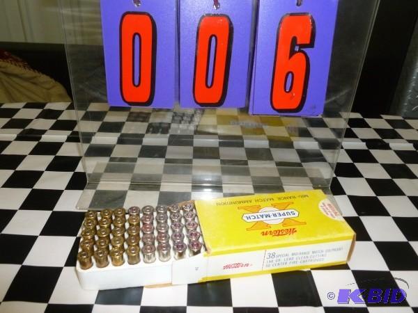 Box .38 caliber wad cutters. As sho...