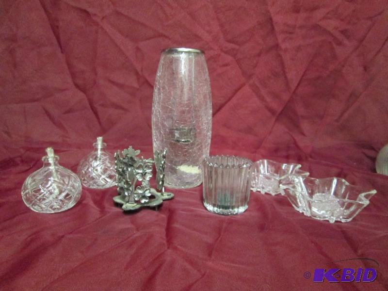 Assorted lot of candle holders and ...