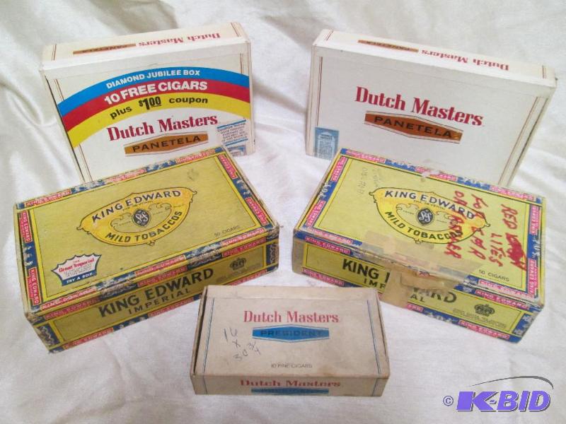 Lot of vintage cigar boxes. Dutch M...