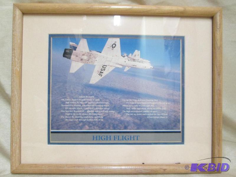 Framed print of a U.S. Air Force pl...
