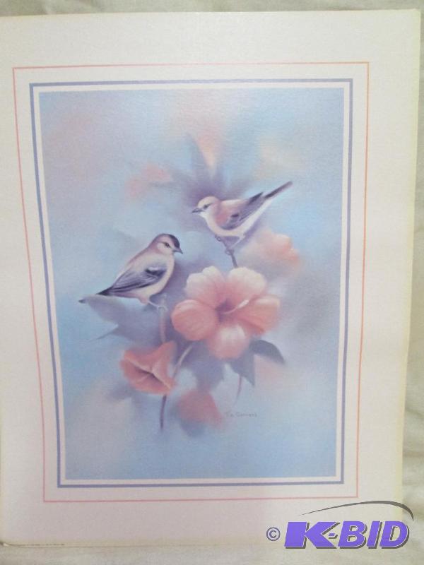 Tim Conners print of two finches in...