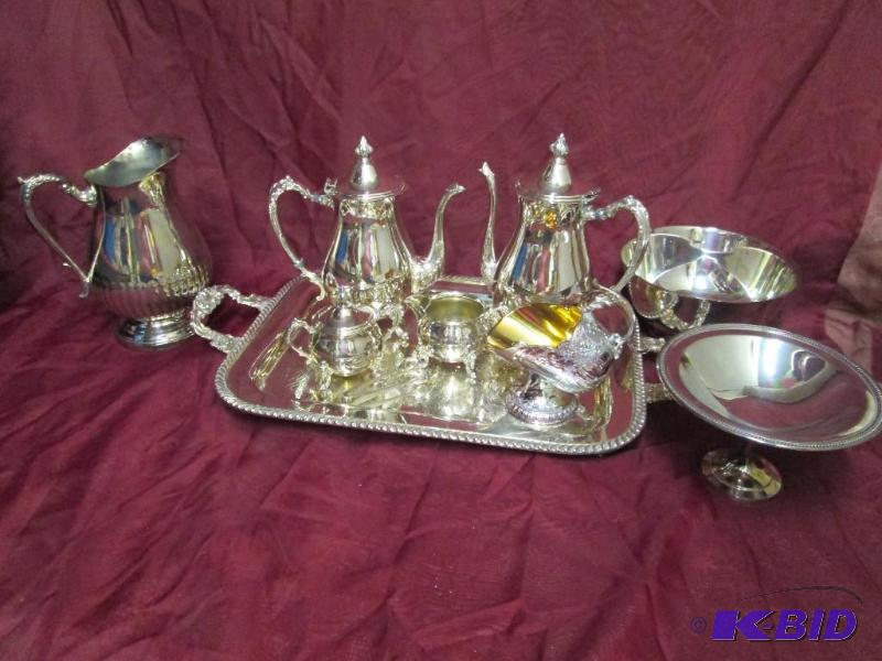 Sheridan silver on copper serving s...