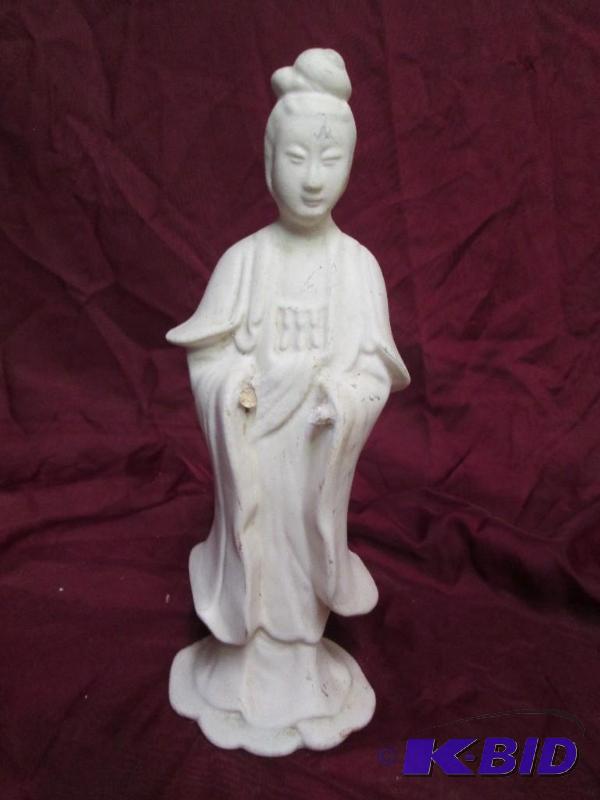 White porcelain oriental piece. The...
