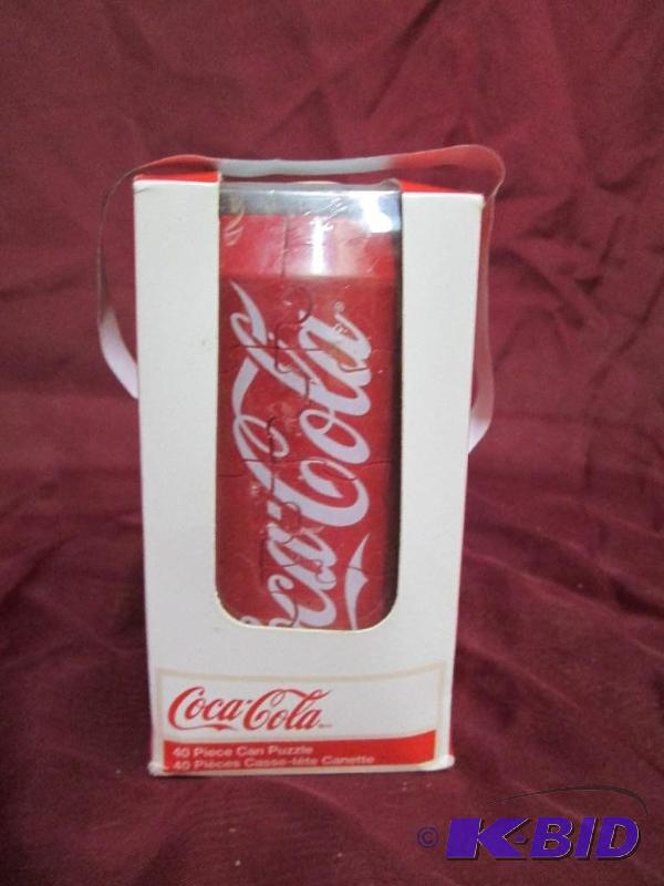 lot 15 image: Coca-Cola can 40-piece puzzle. New ...