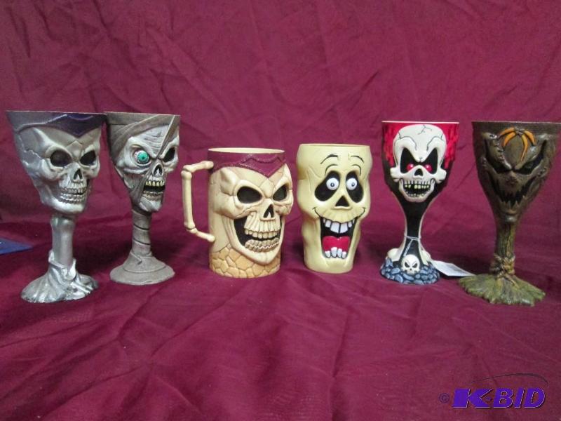 lot 28 image: Lot of plastic goblets and mugs dep...