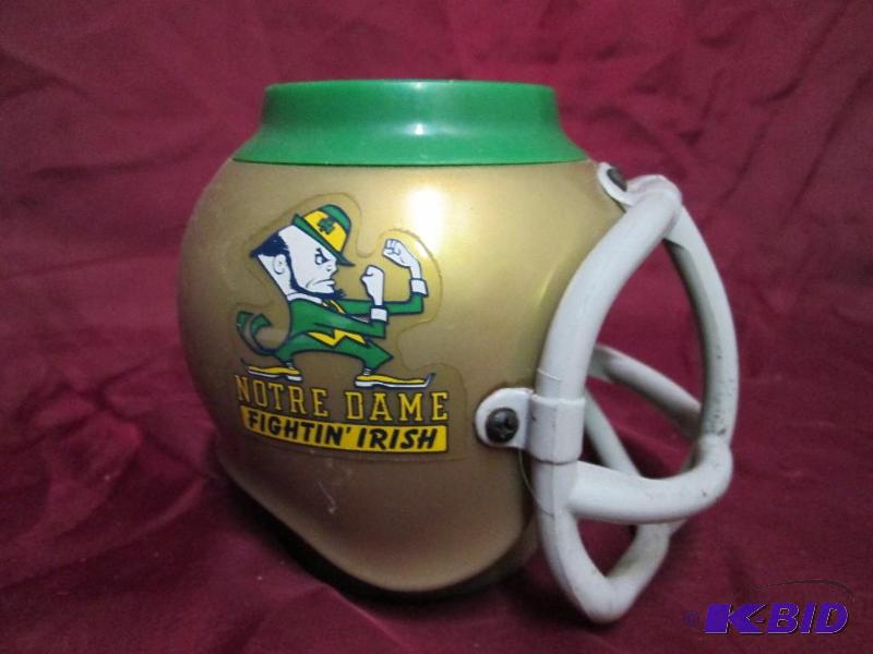 lot 32 image: Football helmet shaped coffee mug f...