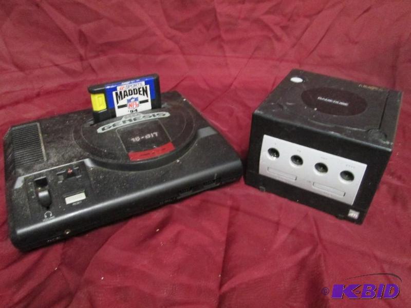 lot 69 image: Pair of video game counsels. 16-bit...