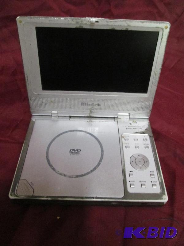 lot 70 image: Mintek 7 inch portable DVD player. ...