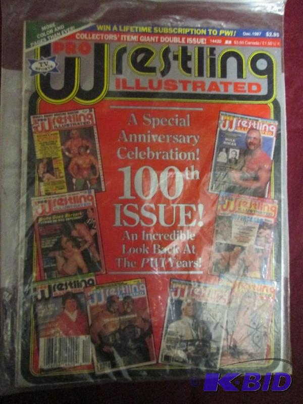lot 84 image: Pro Wrestling Illistrated 100th Ann...