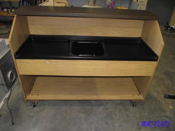 lot 42 image: Rolling Bar With Sink   5 2" ...