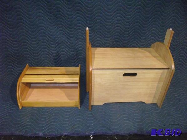 lot 9 image: Wood Storage Boxes...