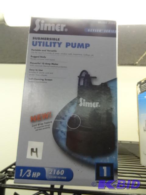 NEW IN BOX Simer Utility Pump Geyse...