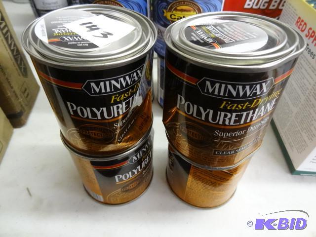 Qty 4 New Minwax Fast Dry Polyureth...