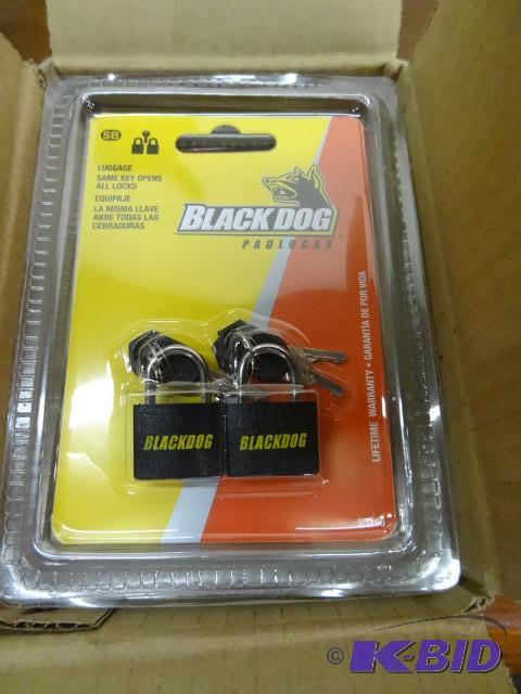 Qty 6 New Black Dog Solid Brass Pad...
