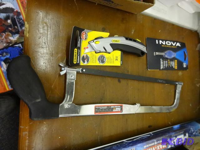 3 pc Tool Lot New incl Hacksaw , St...