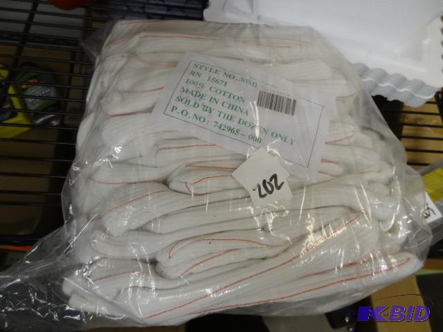 Qty 12 pair New 100% cotton yard gl...
