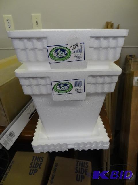 Qty 2 New Styrofoam coolers Holds 2...