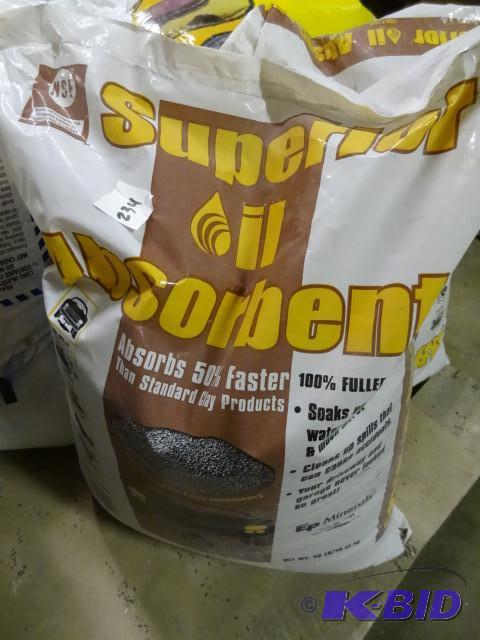 Approx 40 lbs Superior Oil Absorban...