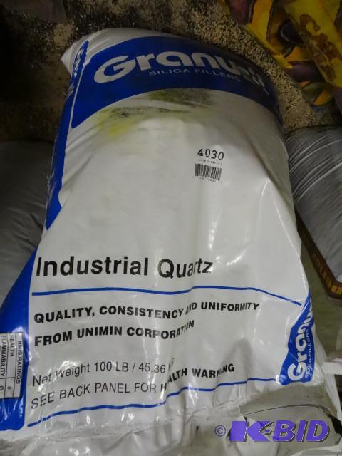 Approx 100 lbs Granusil quartz sand...