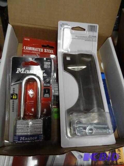 New 3 padlocks and 1 entry door lat...