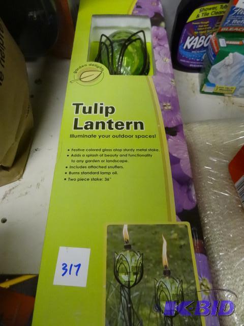 New garden tulip lantern, oil fuele...