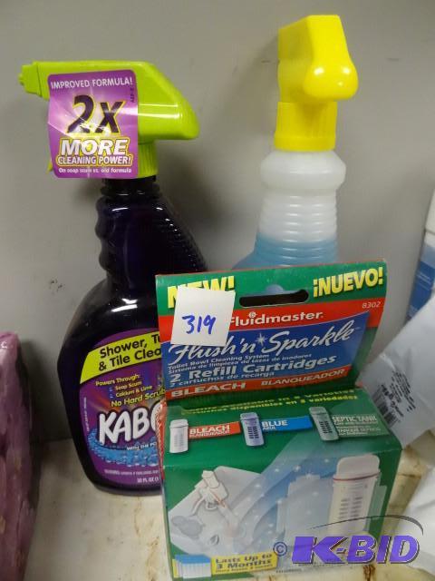 New cleaning lot incl Kaboom shower...