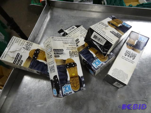 Qty 5 pair New No Slip Ice cleats f...