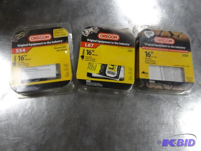 Qty 3 New 16 chainsaw chains...