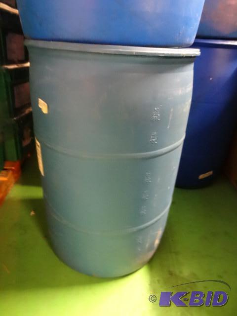 Used 55 gal Blue Plastic Drum...