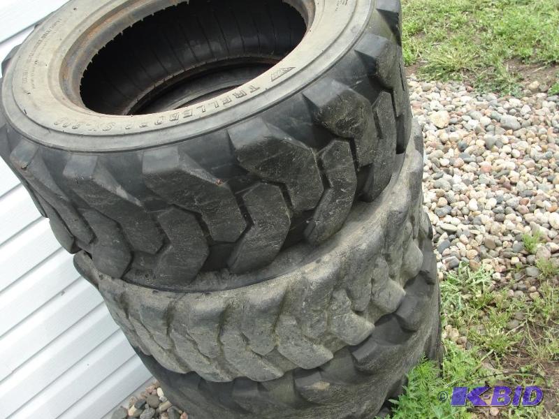 4 Used Skid Steer Tires &nbsp 10-1...