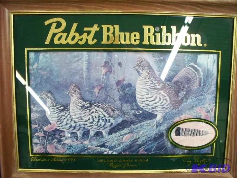 lot 15 image: PABST BLUE RIBBON (UPLAND GAME BIRD...
